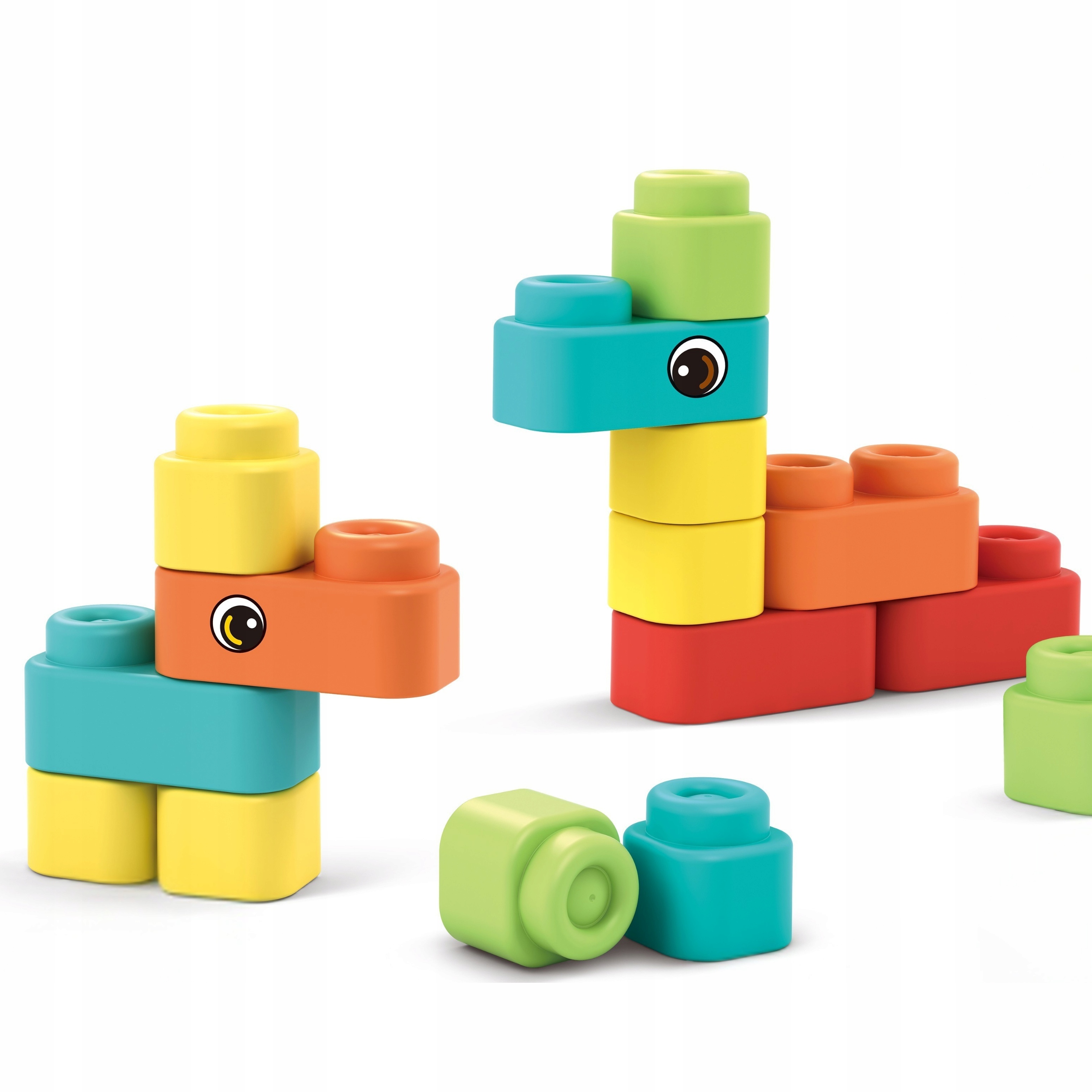 Bezpieczne i sensoryczne klocki – Idealne dla małych rączek