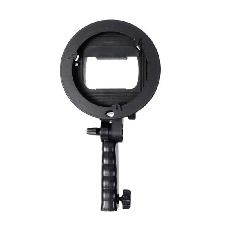 Stabilny montaż lamp reporterskich - regulowany zacisk i rączka