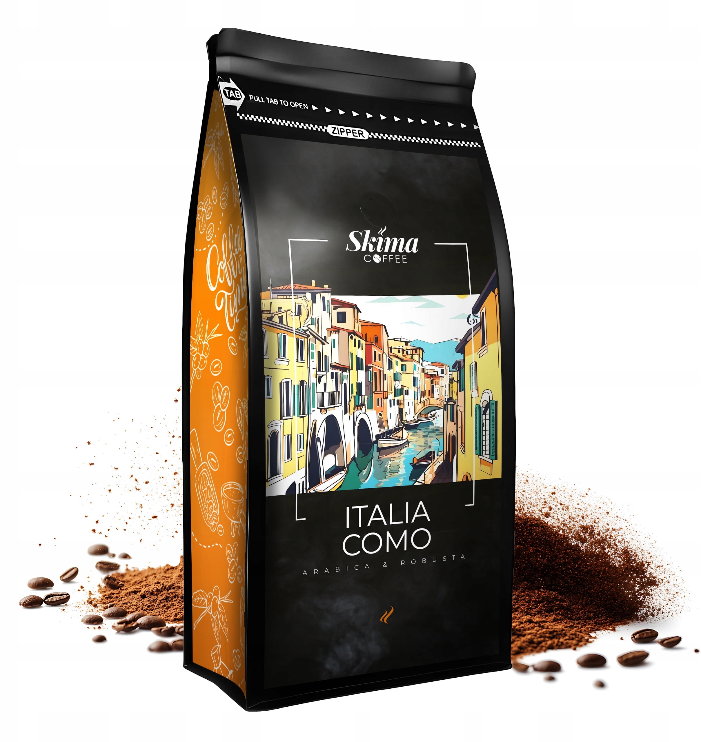 Kawa Mielona 500g ITALIA COMO – Świeżo Palona od SkimaCoffee