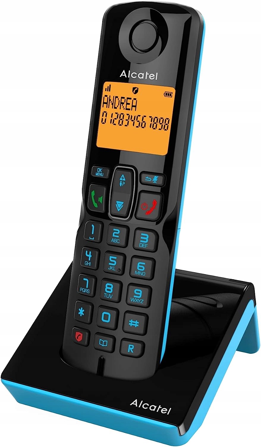 ALCATEL S280 BLACK/BLUE – Bezprzewodowy telefon DECT dla każdego