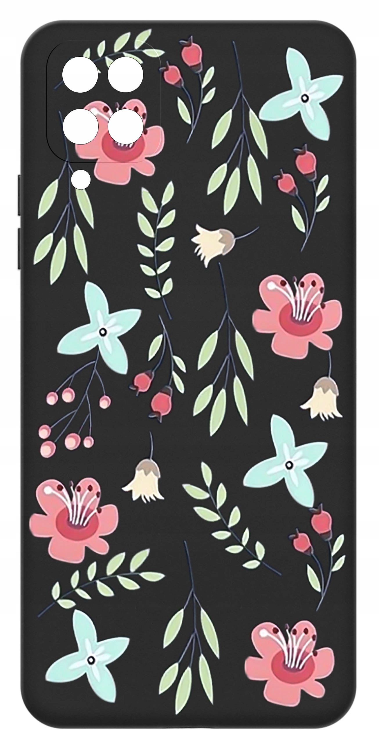 Żywe kolory i grafika na czarnym tle