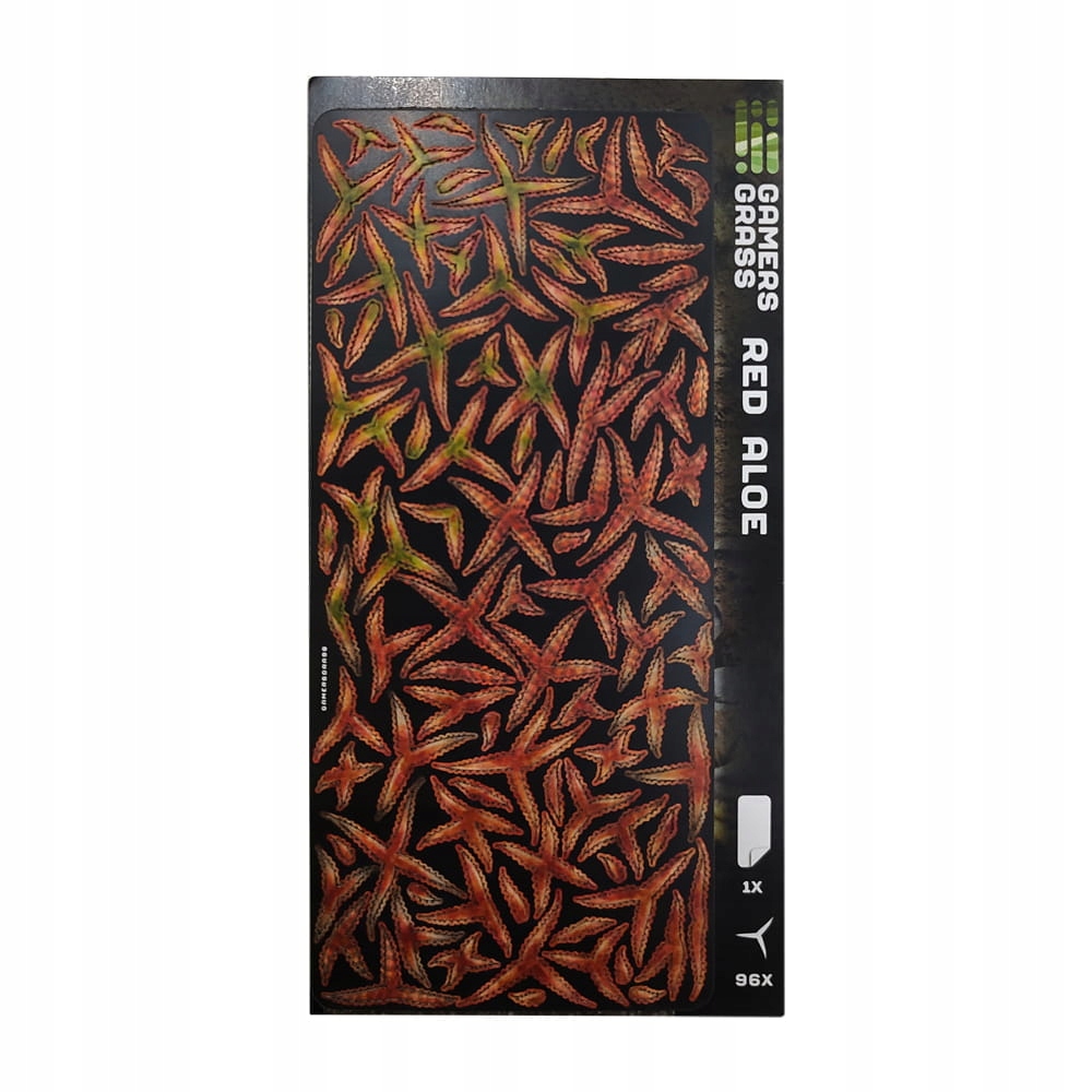 Gamers Grass: Laser Plants Red Aloe - Aloes uzbrojony (96 sztuk) – Piękno w Twoich modelach