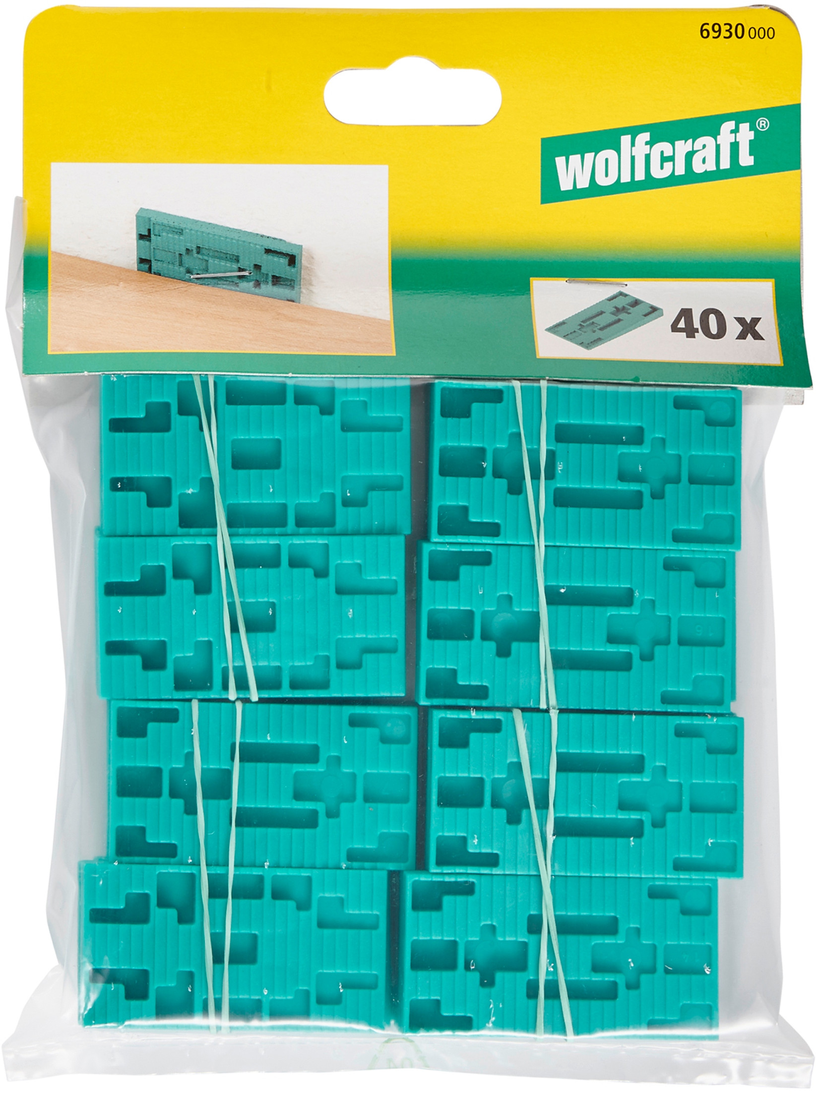 Kliny dylatacyjne Wolfcraft 40 szt. – Niezbędne narzędzie do montażu paneli podłogowych