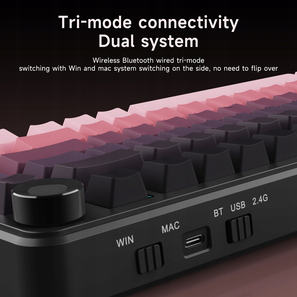 Interfejsy połączenia – Bluetooth, USB i 2.4 GHz dla maksymalnej elastyczności
