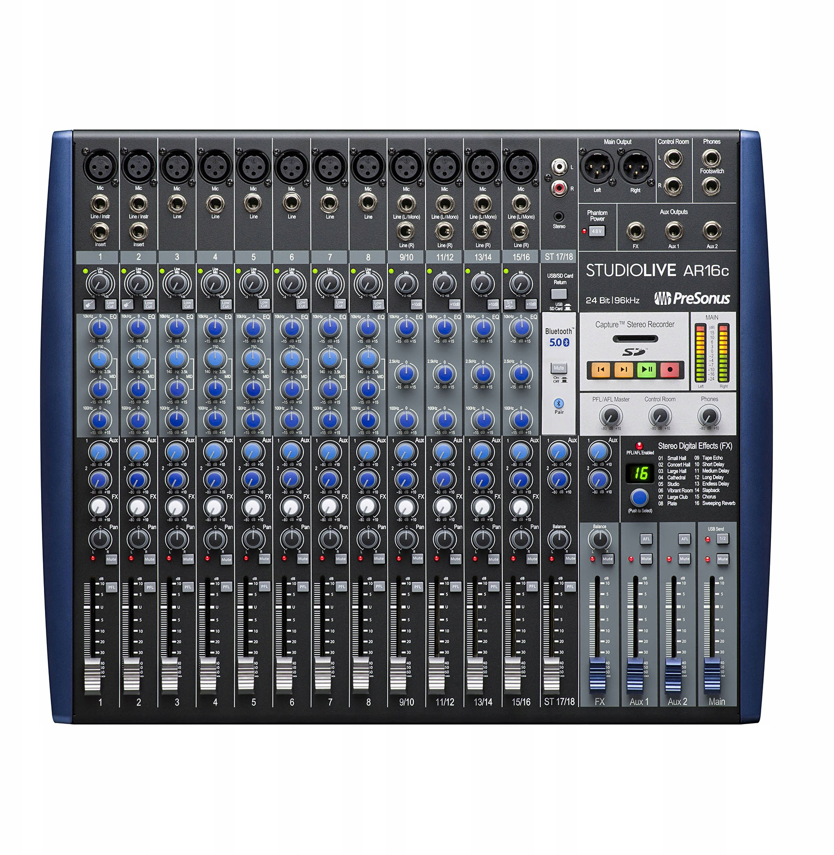 PreSonus StudioLive Mixer AR16c USB – Wszechstronny mikser do nagrywania i występów na żywo
