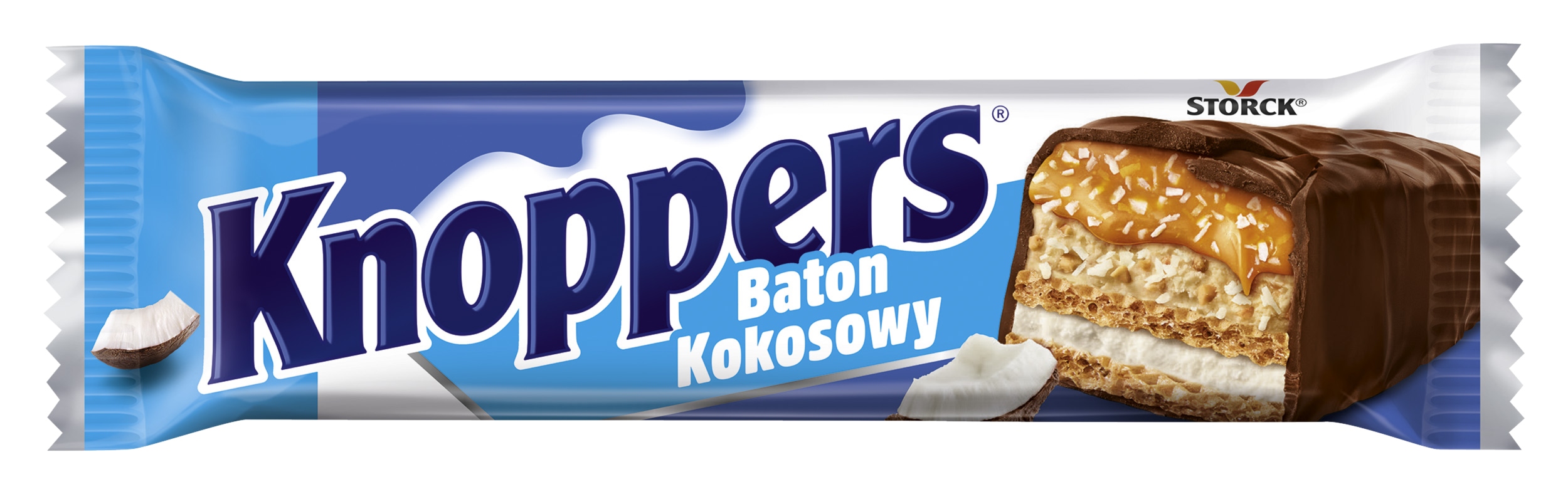 Wafelki z kremem kokosowym i mleczną czekoladą