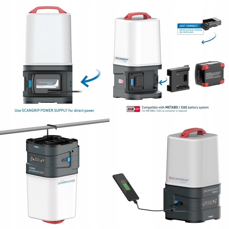 Wbudowany powerbank z gniazdem USB