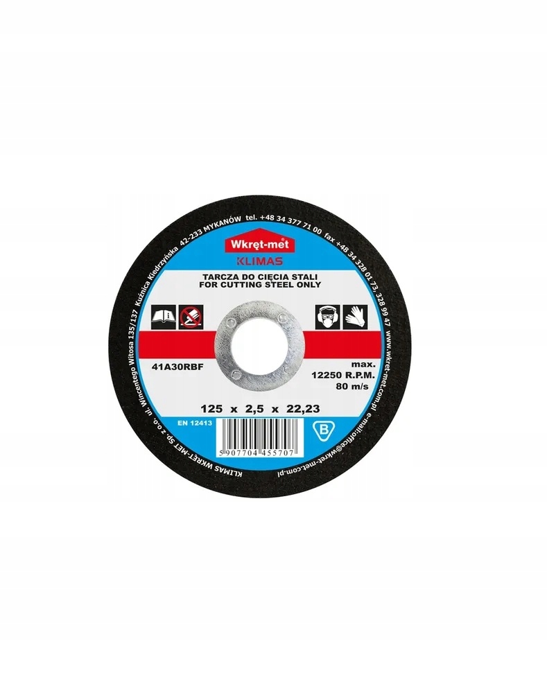 Tarcza korundowa do cięcia stali TCS-12525 – Wydajność i precyzja w cięciu