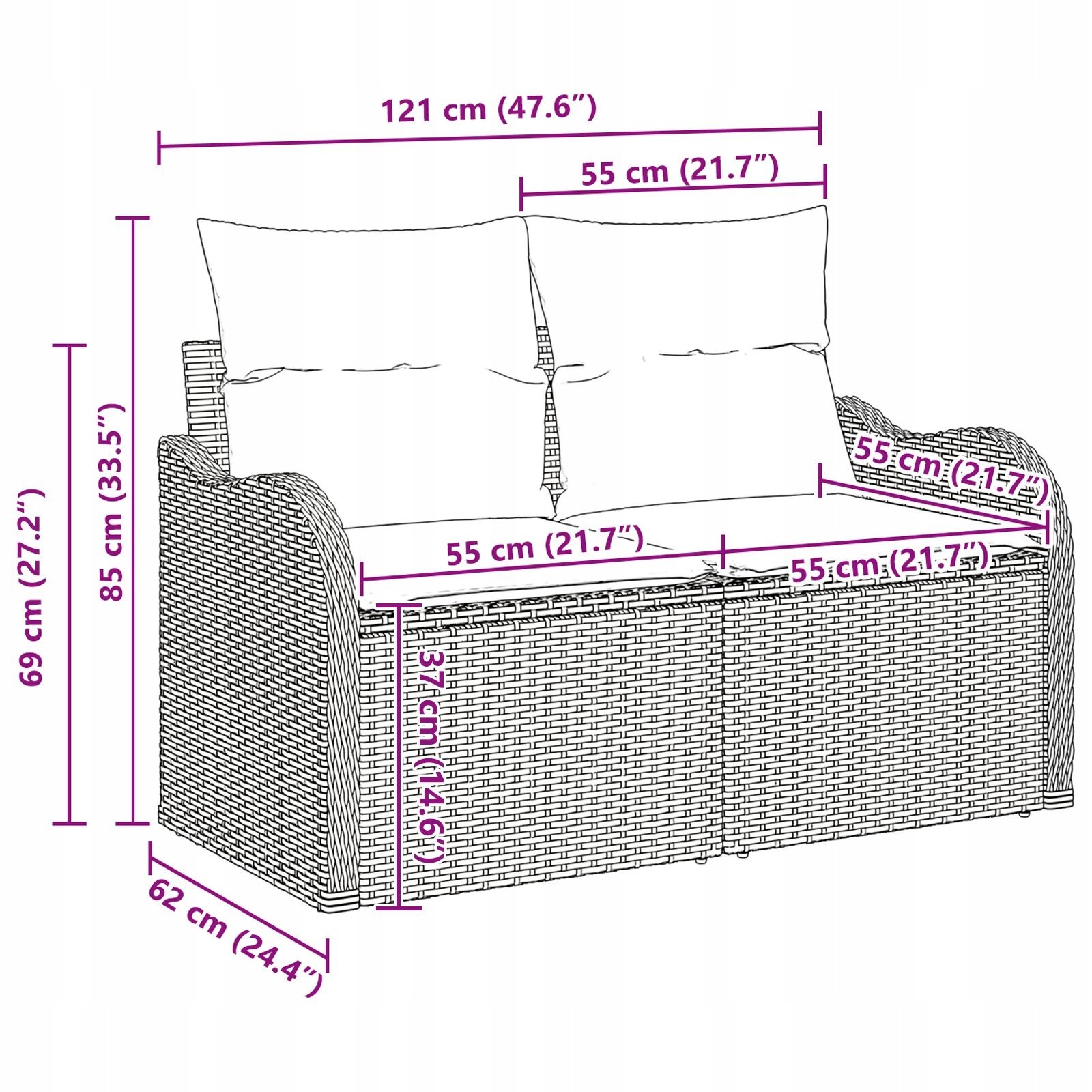 Trwały syntetyczny rattan odporny na warunki atmosferyczne