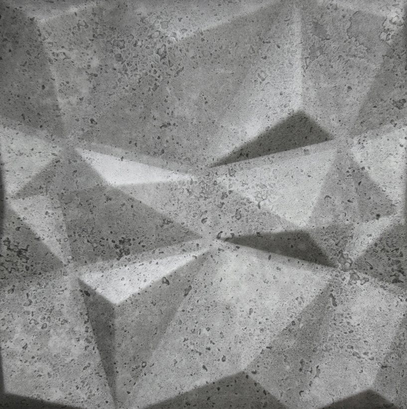 Panele ścienne dekoracyjne 50x50 cm – Grafitowe kasetony do nowoczesnych wnętrz