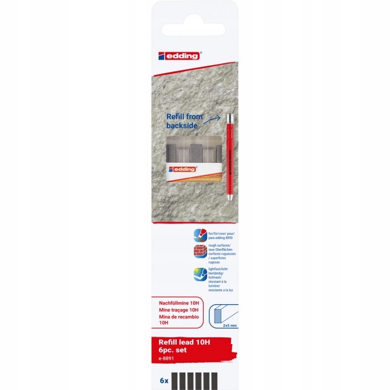 Wymienne wkłady Edding e-8891 do ołówka e-8890 – Niezawodne rozwiązanie dla Twojego biura