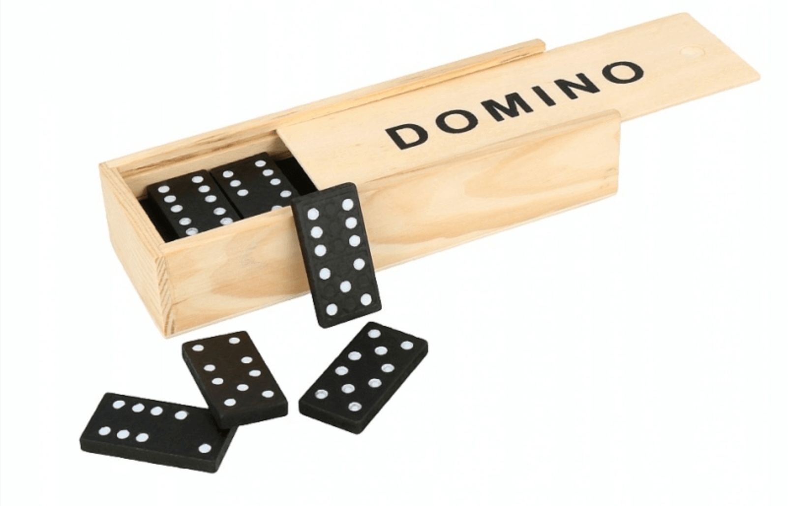 PrzydaSie Domino 28 X Drewniane Klocki Gra Rodzinna Pudełko – Klasyczna gra dla całej rodziny