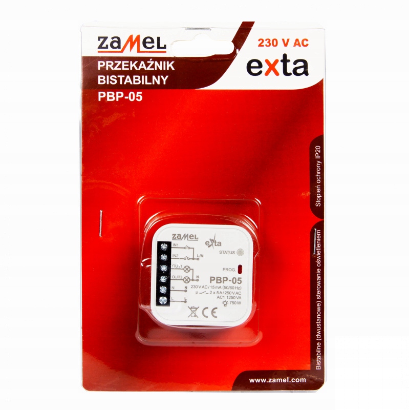 Przekaźnik bistabilny 2-kanałowy dopuszkowy 230V AC PBP-05 – Nowoczesne rozwiązanie do sterowania