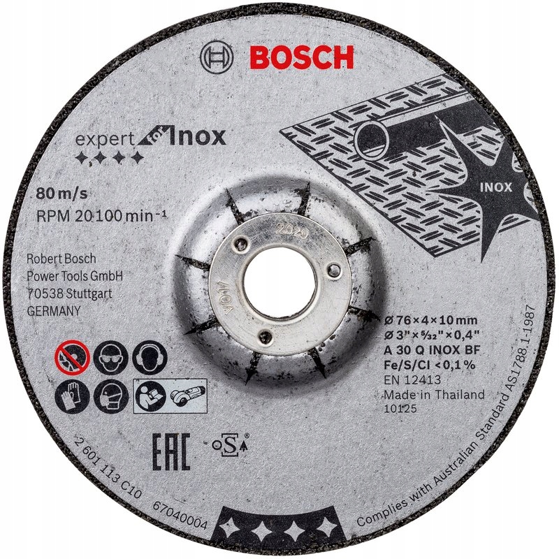 Tarcza szlifierska Roughing Wheel 76x4x10mm Expert for Inox – Idealna do stali nierdzewnej