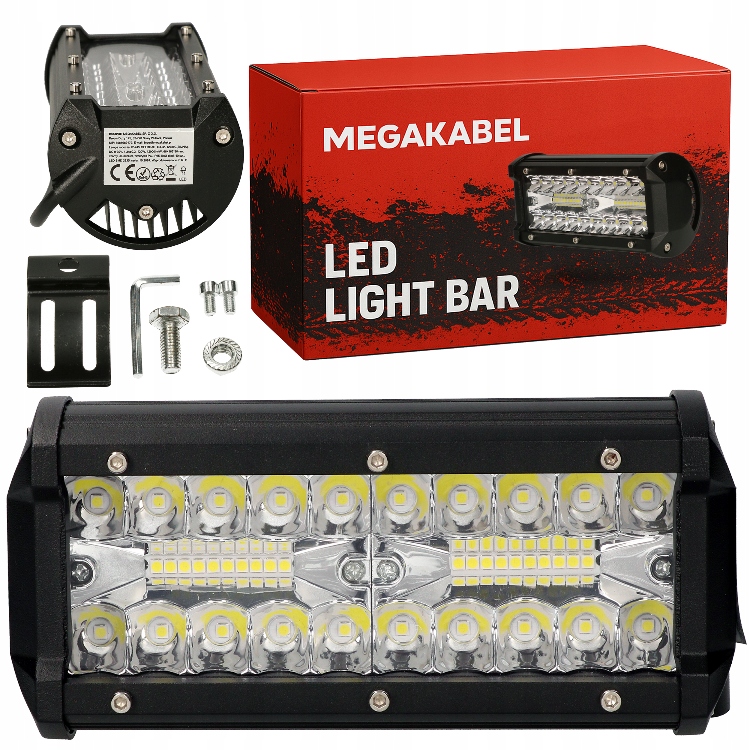 Lampa robocza 120W 2160lm CW 12-24V OFFROAD MEGAKABEL – Oświetlenie, które nie zawiedzie