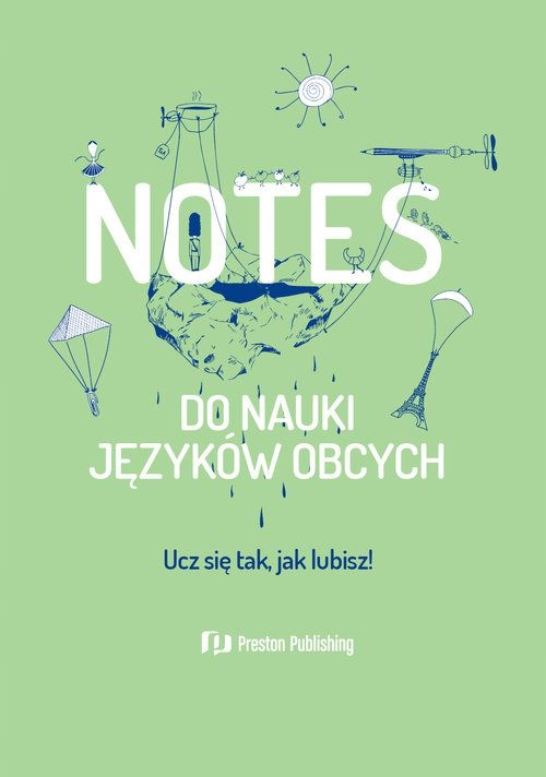 Notes do nauki języków obcych pistacjowy – Twój osobisty organizer do nauki