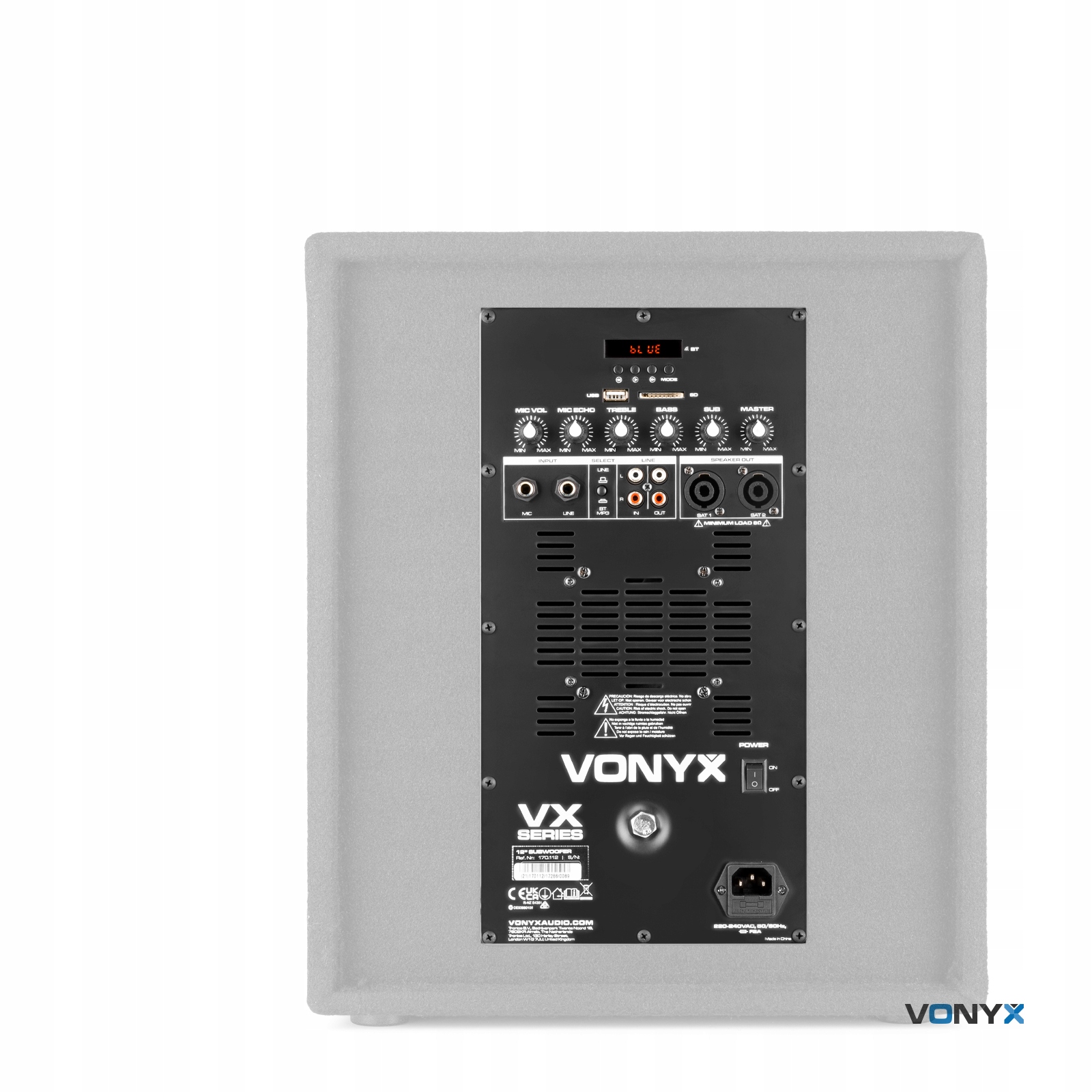 Zestaw nagłośnieniowy aktywny 800W VX0812BT 2.1 Vonyx – Doskonałe brzmienie na każdą okazję