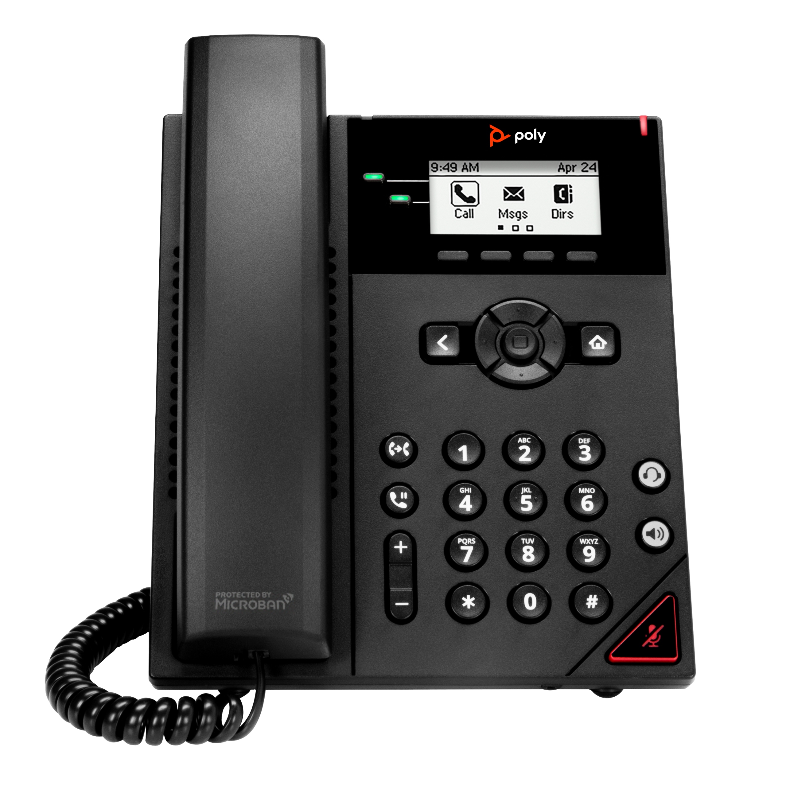 Telefon Poly VVX 150 – Nowoczesny 2-liniowy telefon IP z obsługą PoE