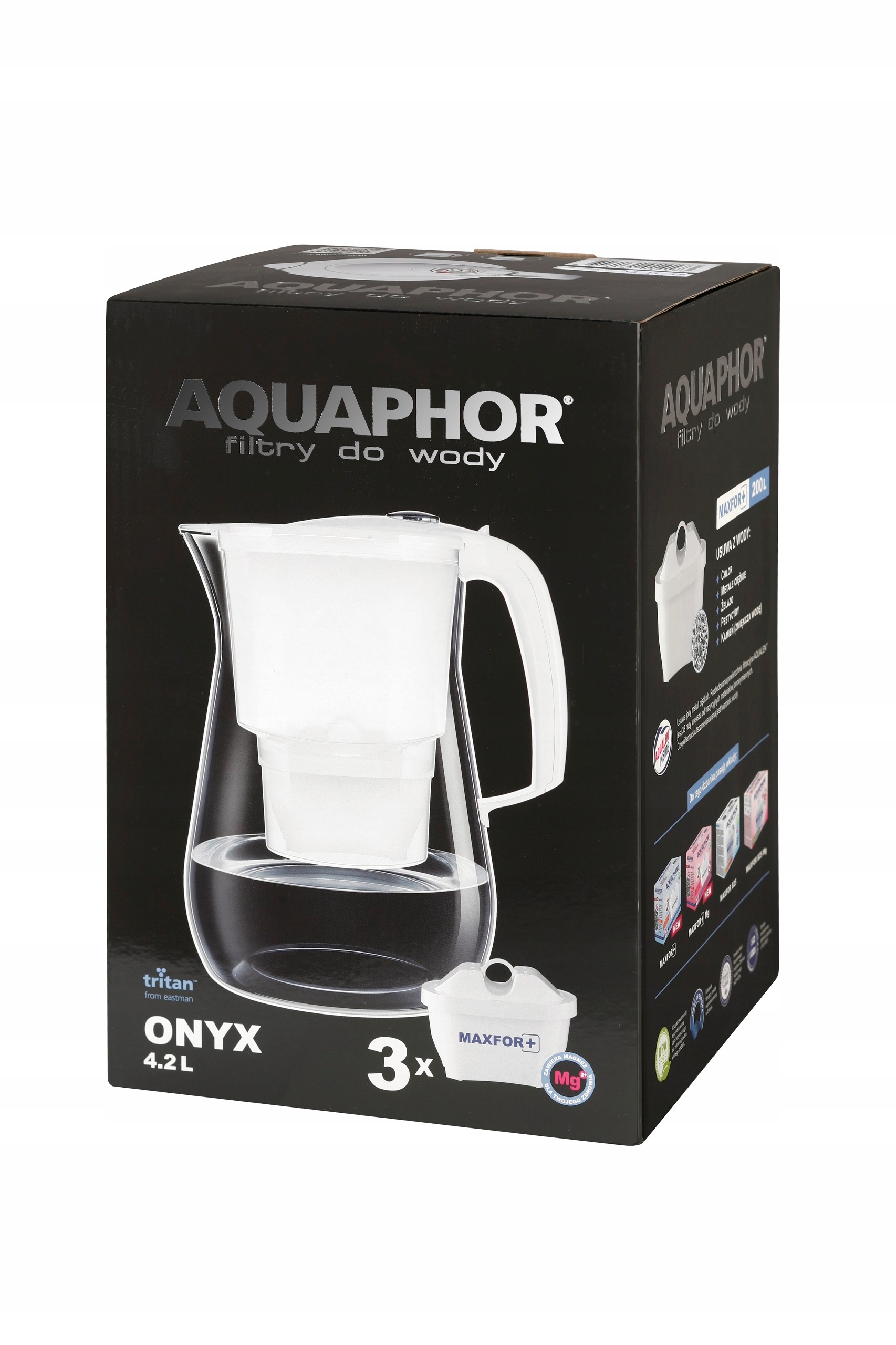 Klasyczny design dzbanka Aquaphor Onyx