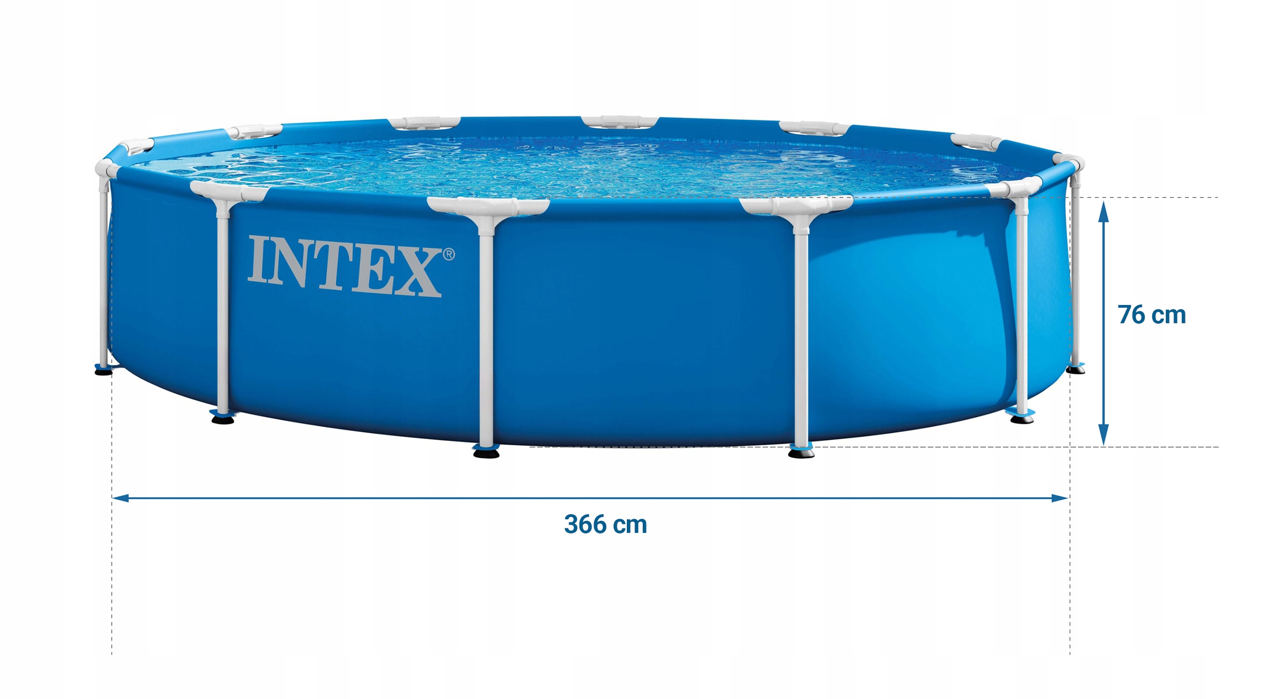 Wymiary i pojemność basenu INTEX 28212ND