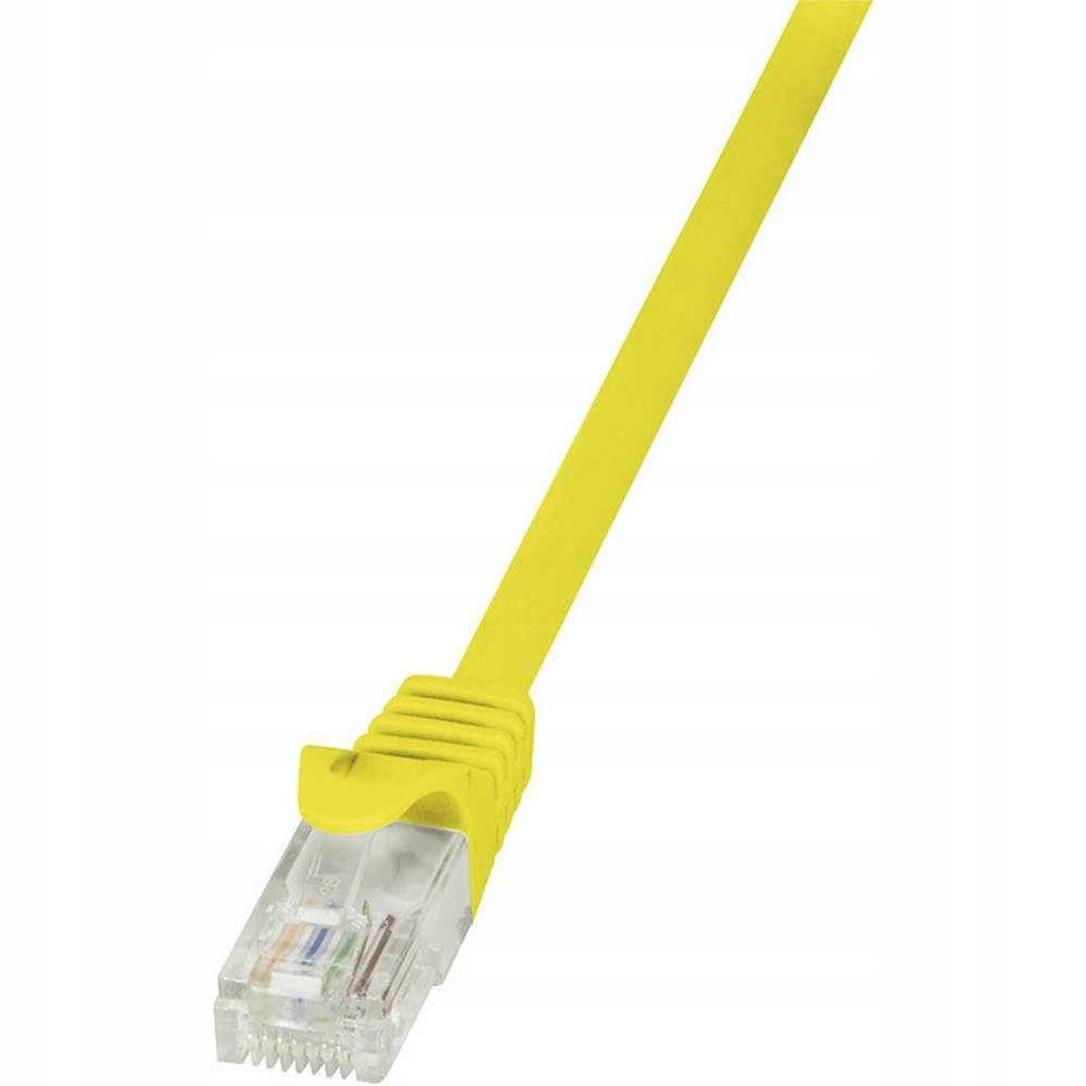 Patchcord LogiLink CP2037U CAT.6 U/UTP 1m, żółty – Idealne rozwiązanie do sieci LAN