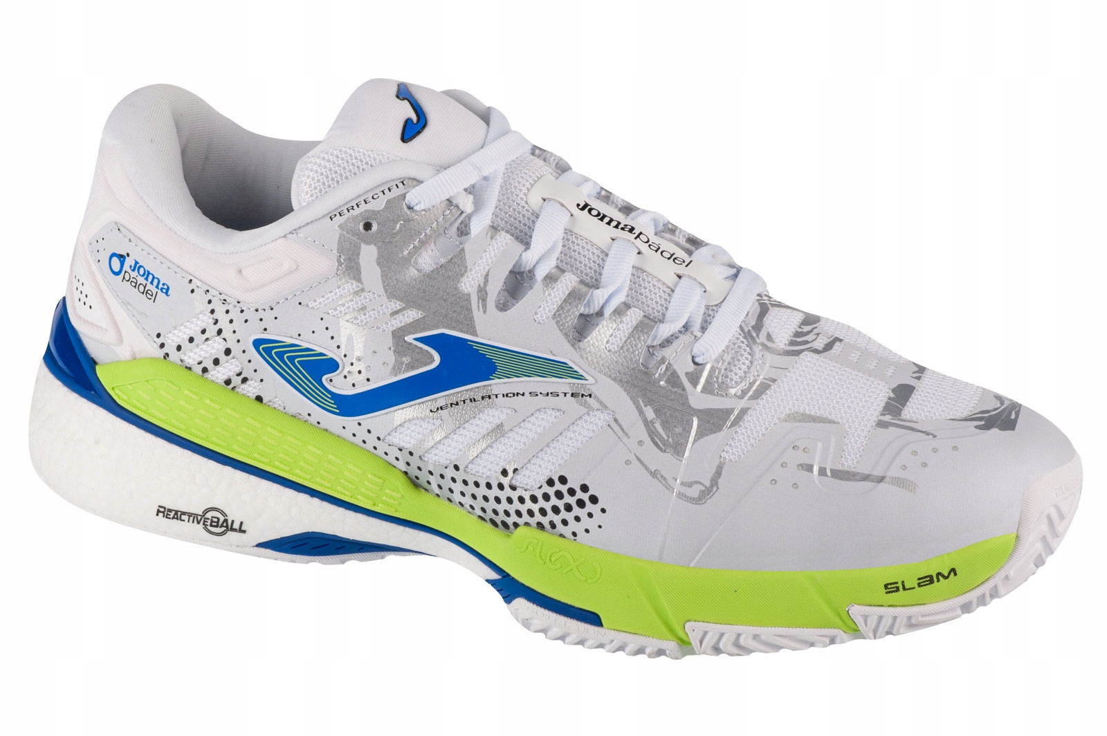 Joma Slam Men 2402 – Męskie Buty Do Tenisa w Kolorze Białym