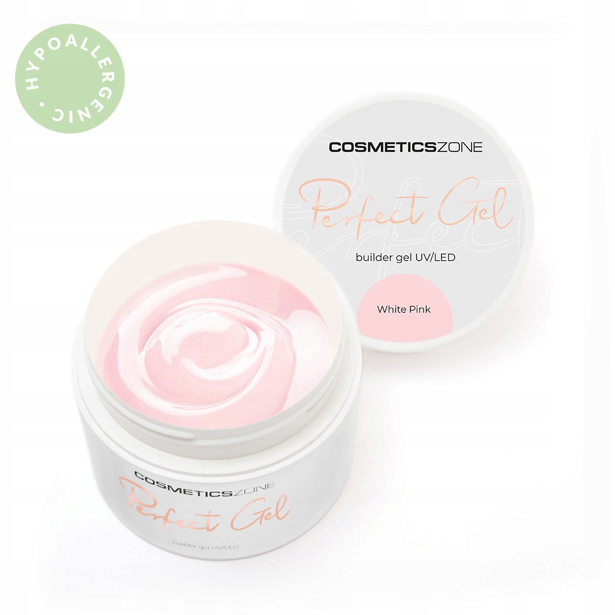 ŻEL UV LED WHITE PINK MLECZNO RÓŻOWY 50ML Kolor dominujący róże i fiolety