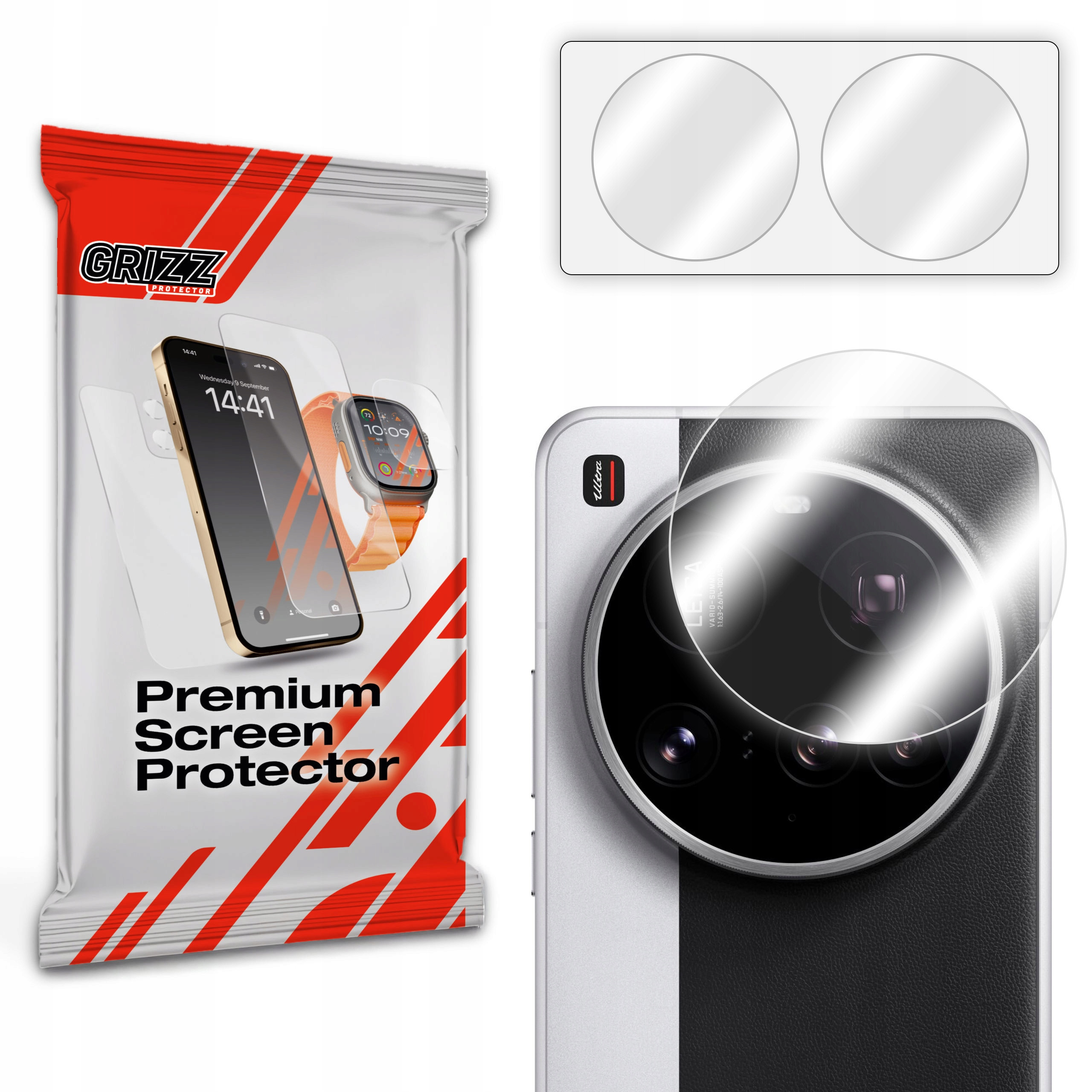 Szkło na aparat GrizzGlass HybridGlass Camera do Xiaomi 15 Ultra – Doskonała ochrona obiektywu