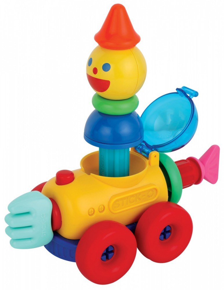 Zestaw z kołami – 9 różnorodnych elementów do tworzenia konstrukcji