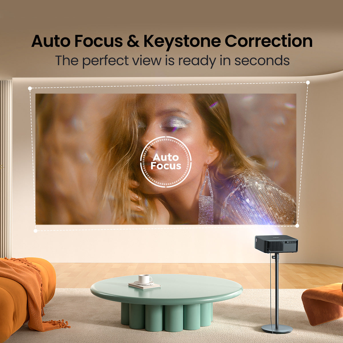 Szybka i łatwa konfiguracja obrazu z Auto Focus i Auto Keystone