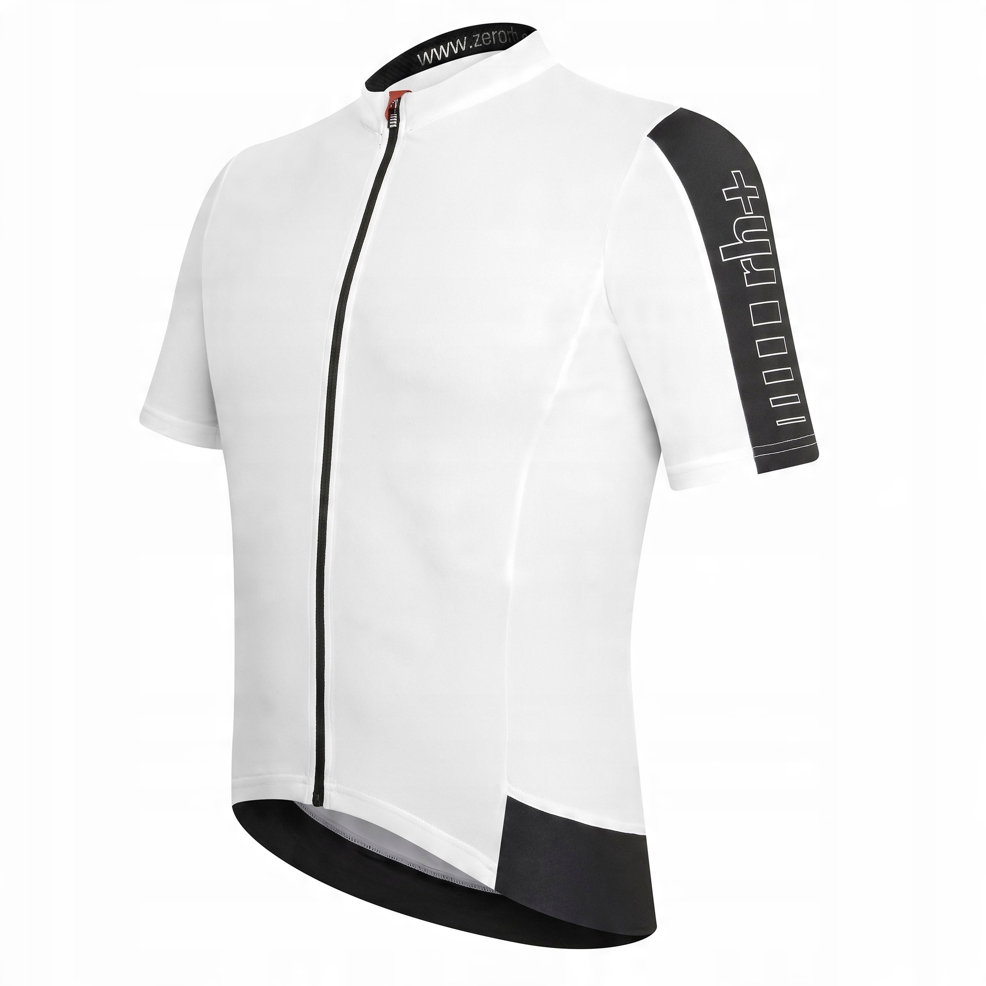 Koszulka rowerowa zeroRH+ Energy FZ white-black - M – Komfort i styl na rowerze
