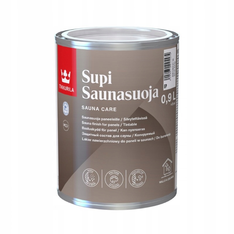 Tikkurila SUPI SAUNAFINISH 0,9 L EP – Wodorozcieńczalny lakier akrylowy do saun