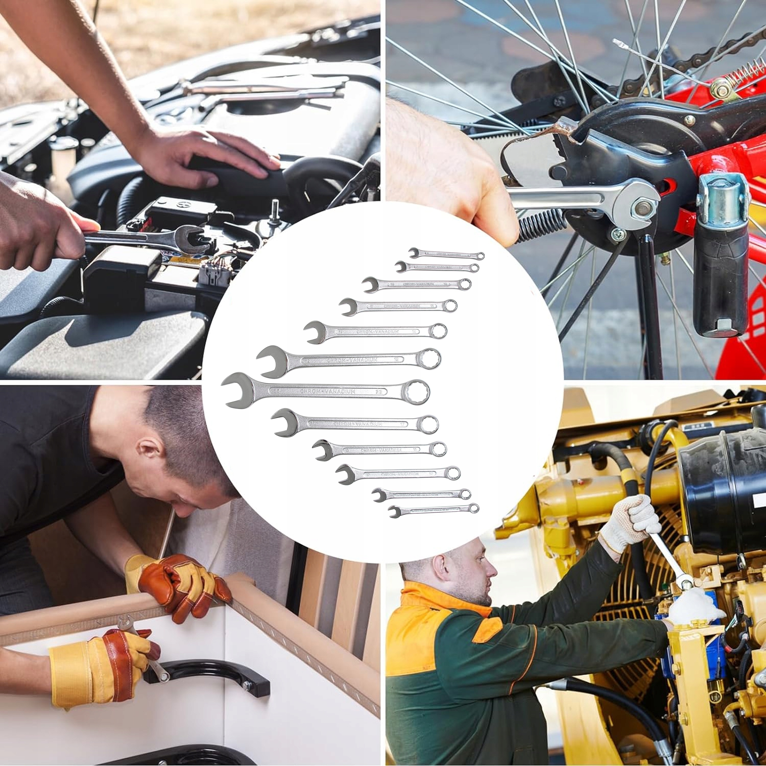 Materiał wysokiej jakości: Stal chromowo-wanadowa