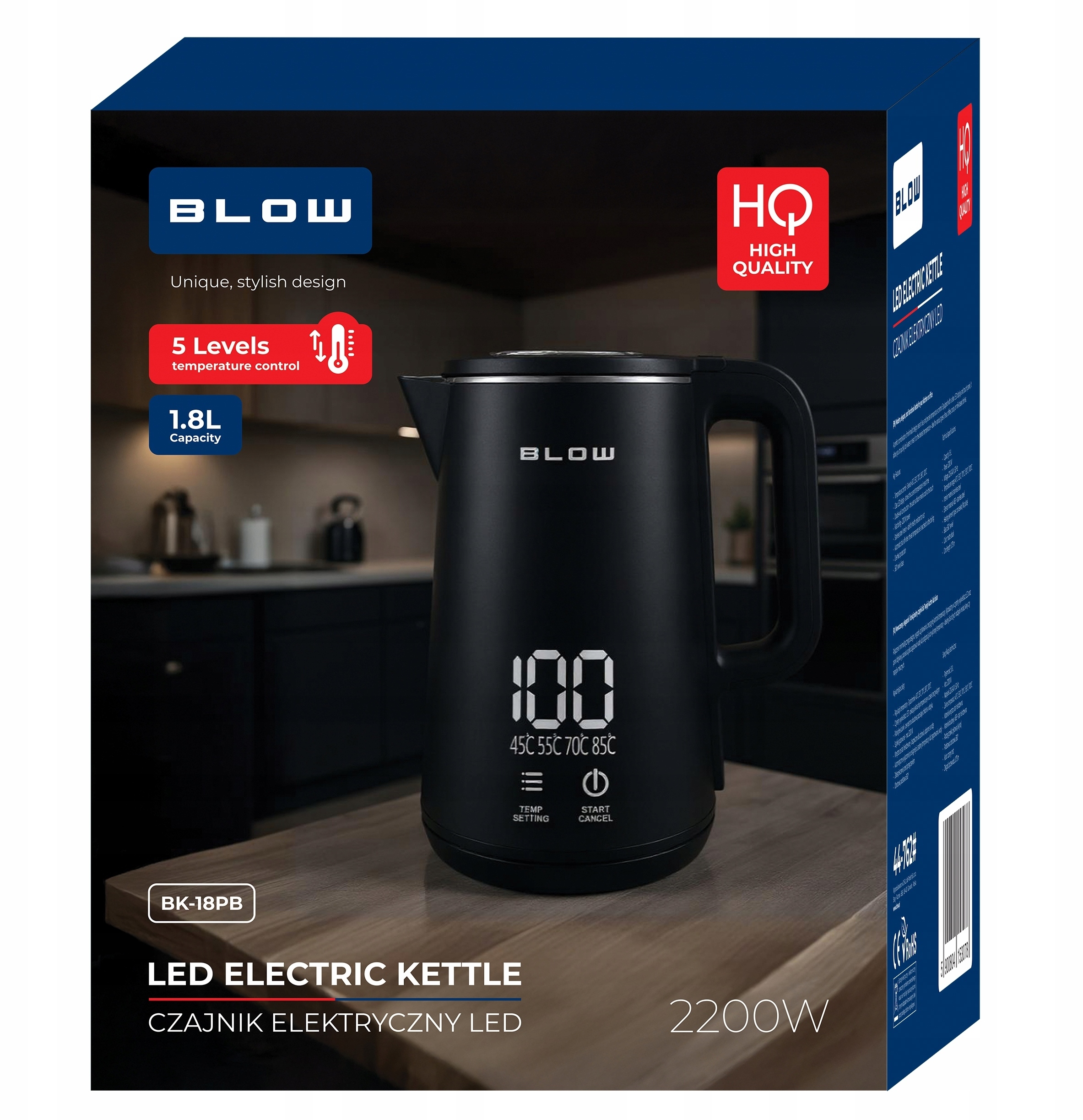 Pojemność 1,8 L – idealna dla całej rodziny