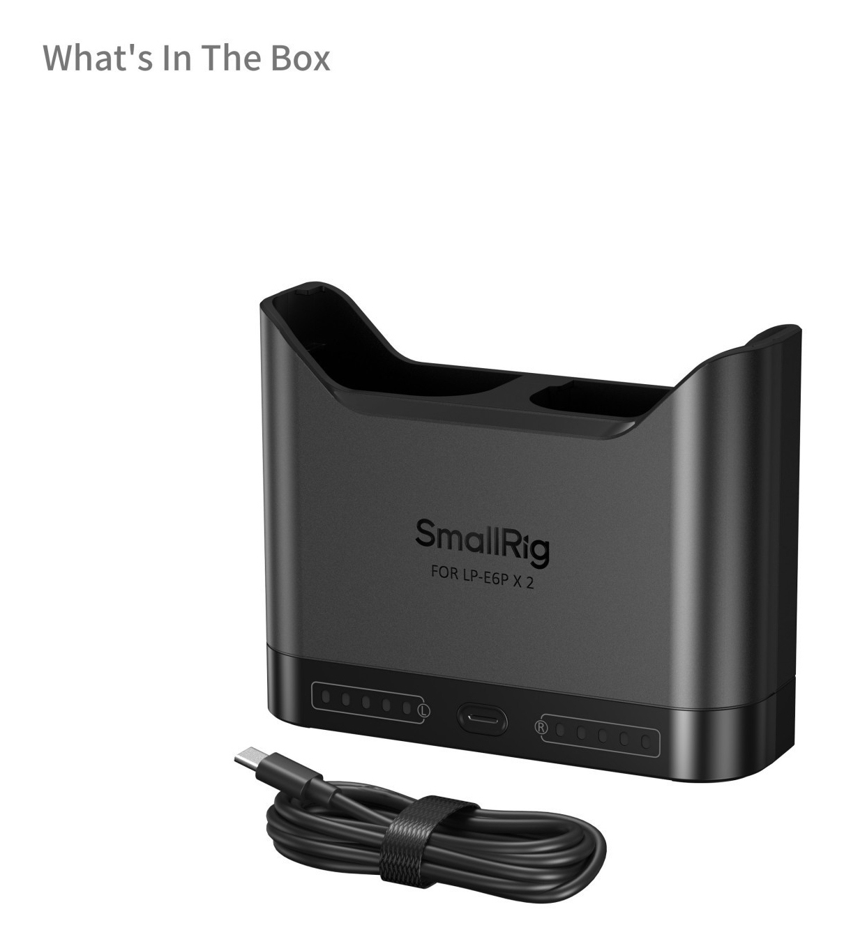 SmallRig 5490 – Podwójna ładowarka do akumulatorów LP-E6P do CANON