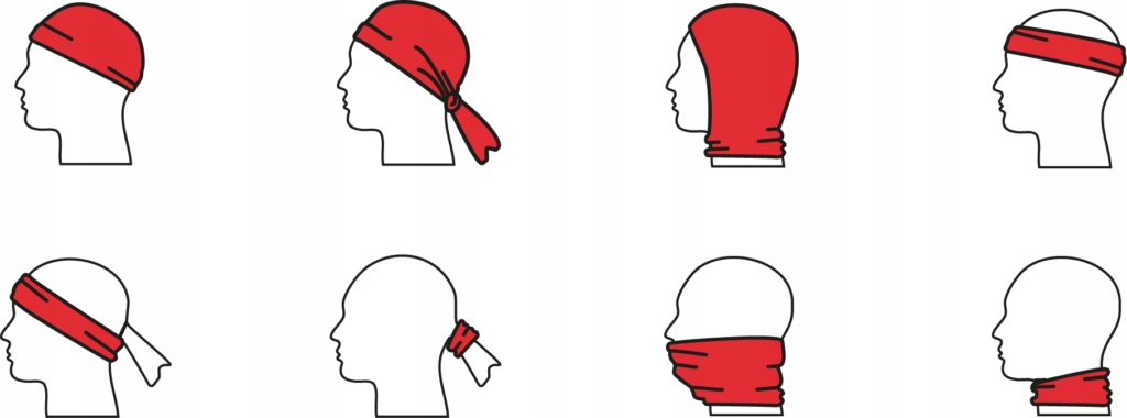 Wielofunkcyjna bandana do aktywności górskich