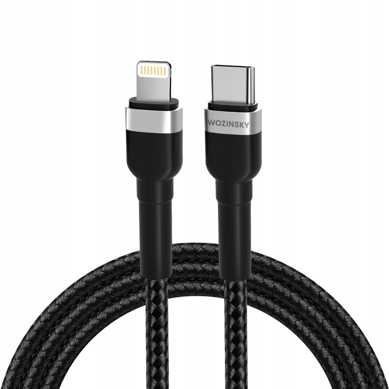 Kabel Wozinsky USB-C - Lightning 1 m Czarny – Szybkie ładowanie dla Twoich urządzeń Apple