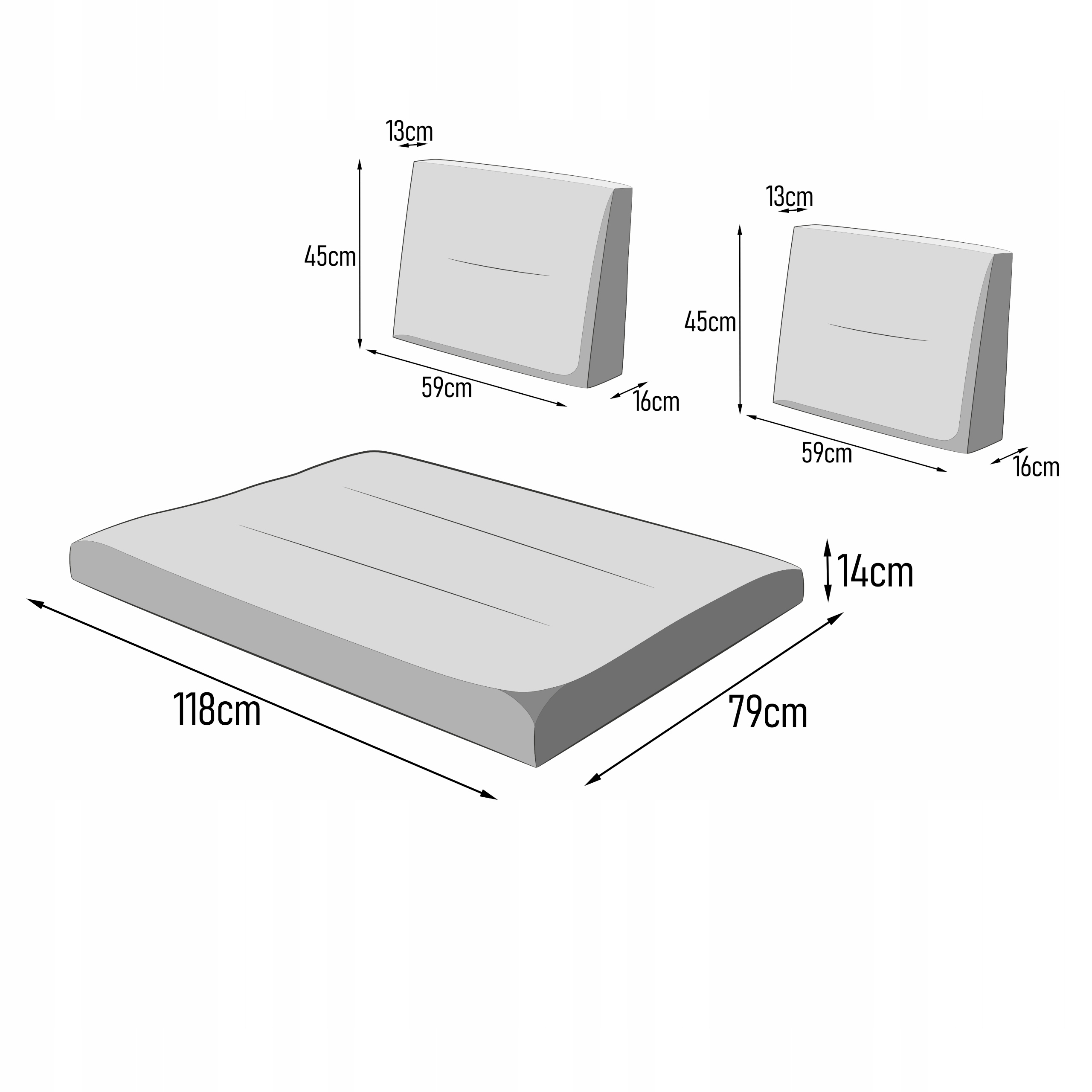 Wodoodporne i łatwe w utrzymaniu poduszki na palety