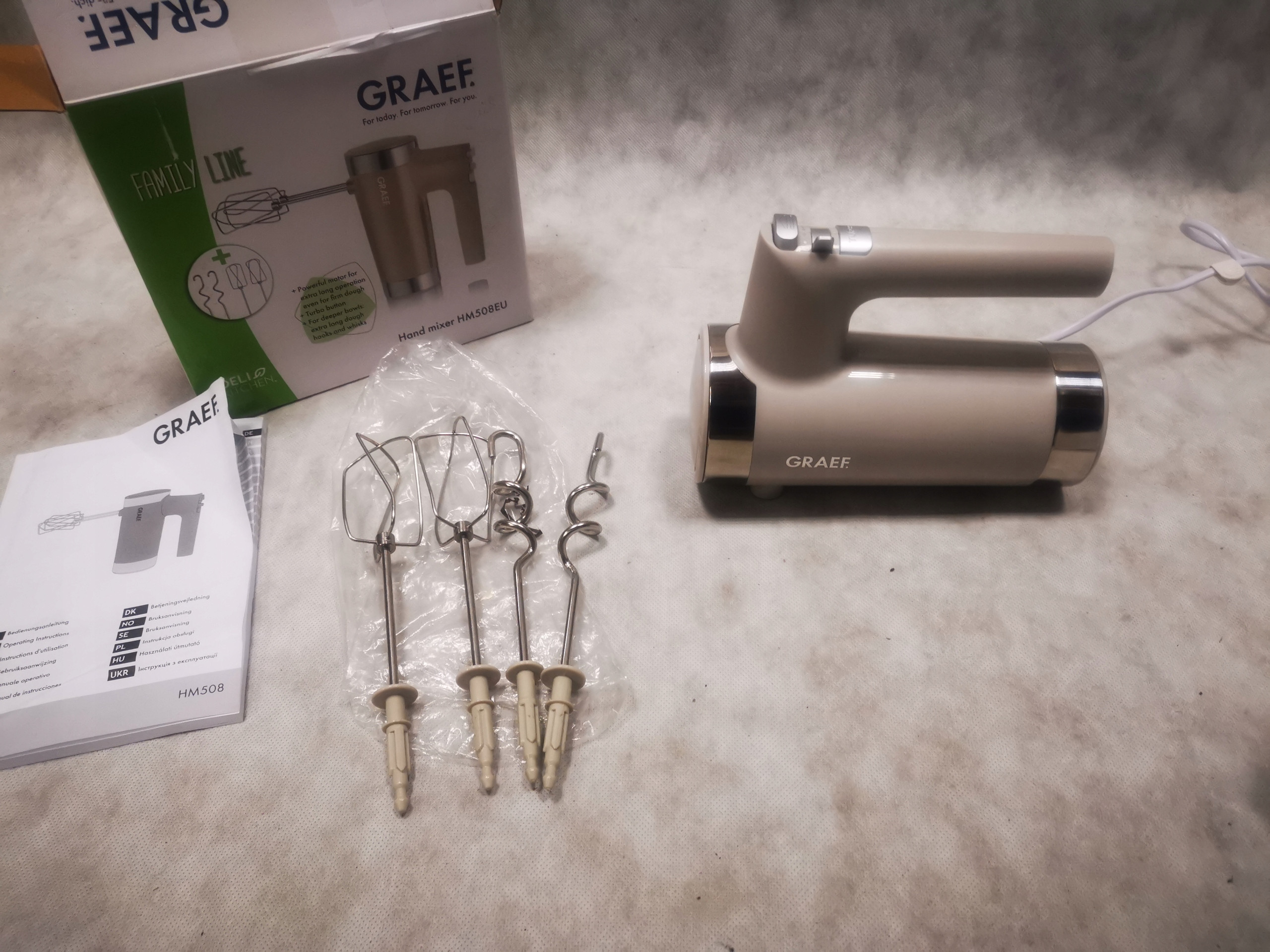 Wydajne mieszadła i haki do ugniatania – Doskonałe do głębokich misek