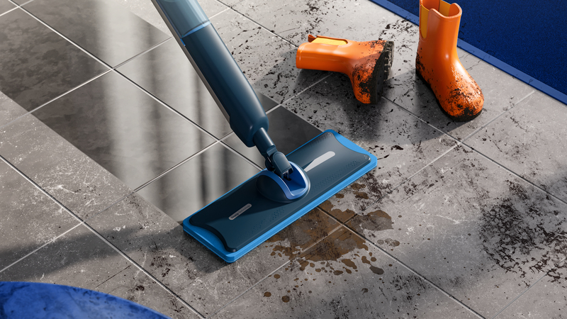 Bezprzewodowa technologia mopowania – Czas pracy do 70 minut