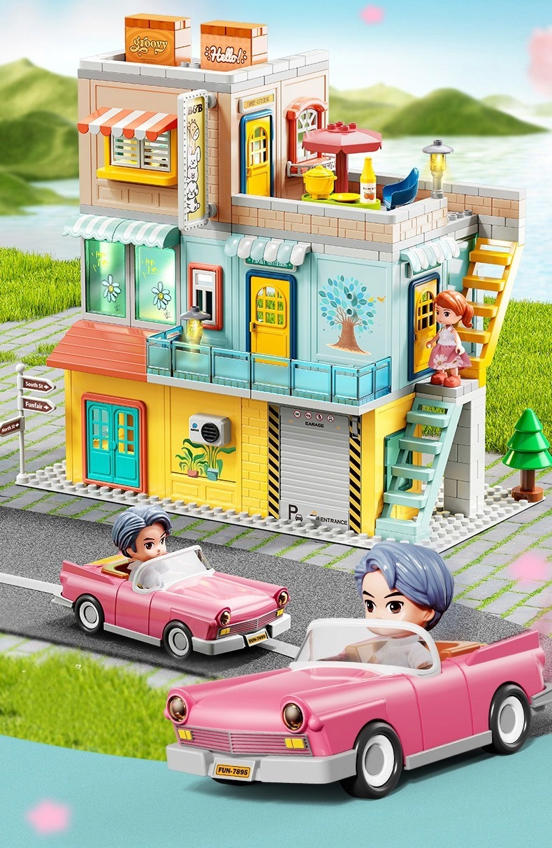 Klocki konstrukcyjne Willa 304 elementy – Stwórz swój wymarzony domek!