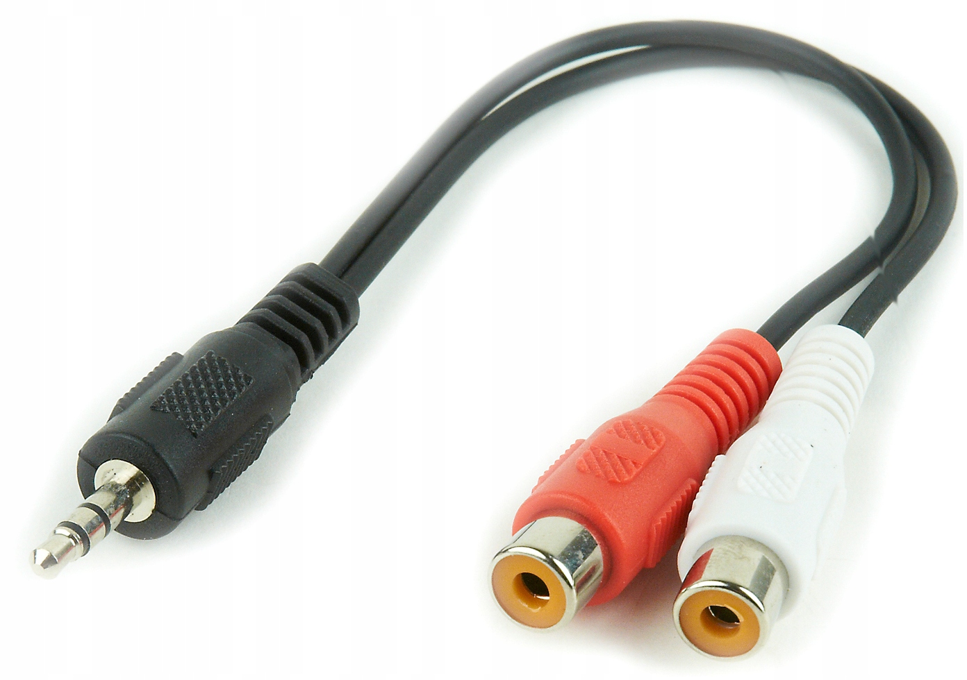 Kabel Jack 3.5mm - RCA (Cinch) x2 0.2m czarny (CCA406) – Idealne połączenie audio