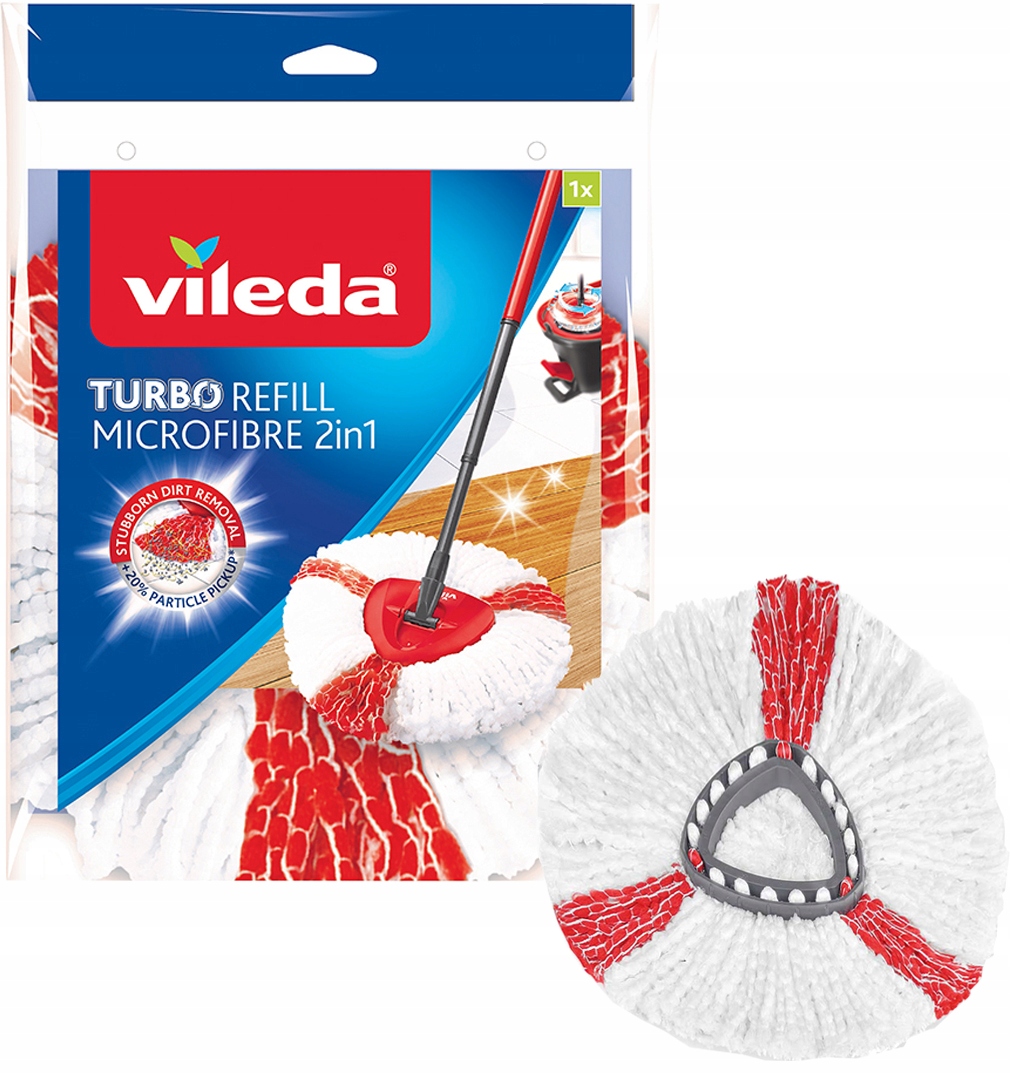 Wkład do mopa obrotowego Vileda TURBO 2w1 – Skuteczne czyszczenie dla Twojego domu
