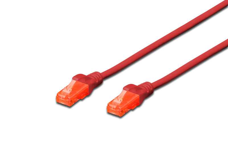 Patchcord U-UTP, Cat6, LSZH, 2m, czerwony – Idealne połączenie dla Twojej sieci
