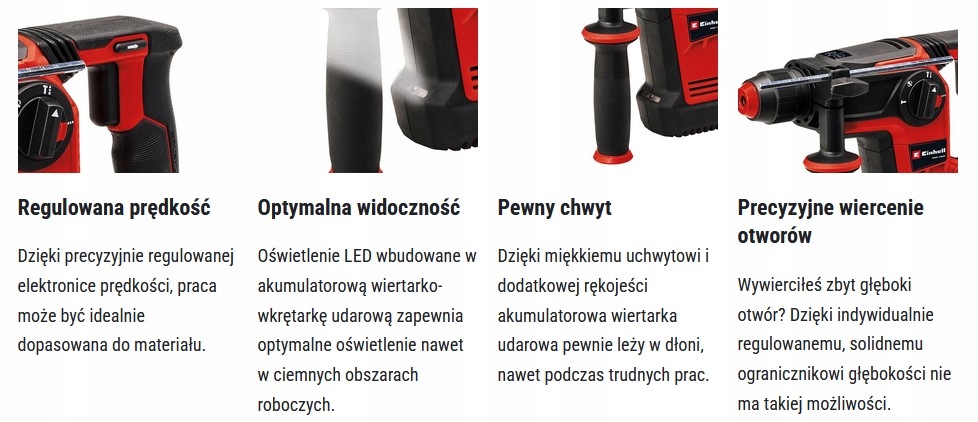 Ergonomiczny design i niskie wibracje – Komfort podczas pracy