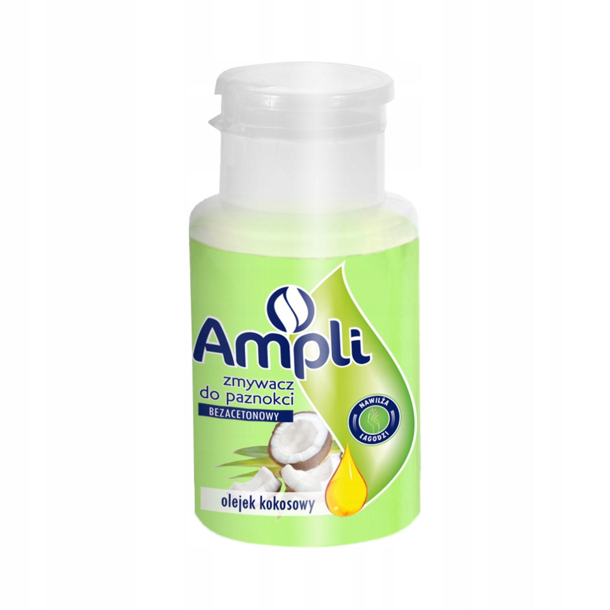 Ampli Zmywacz do Paznokci Olejek Kokosowy 150 ml – Skuteczne usuwanie lakieru