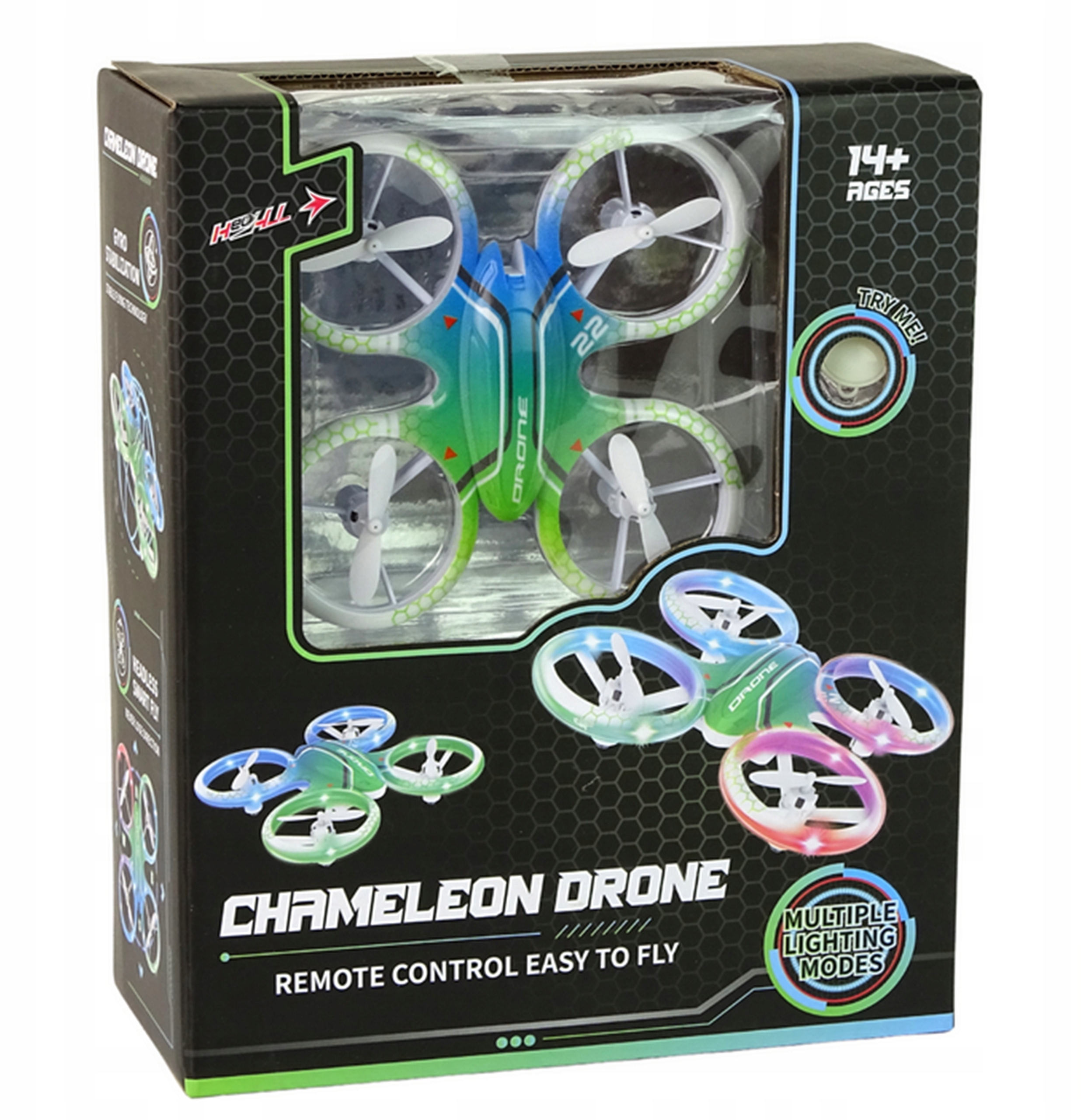 Dron dla dzieci MINI – Zdalnie sterowany quadcopter z LED