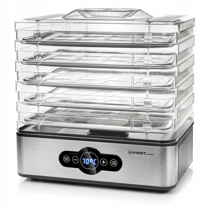 Suszarka First Austria Maisto džiovyklė FIRST 5126-6 – Idealne rozwiązanie do suszenia owoców i grzybów