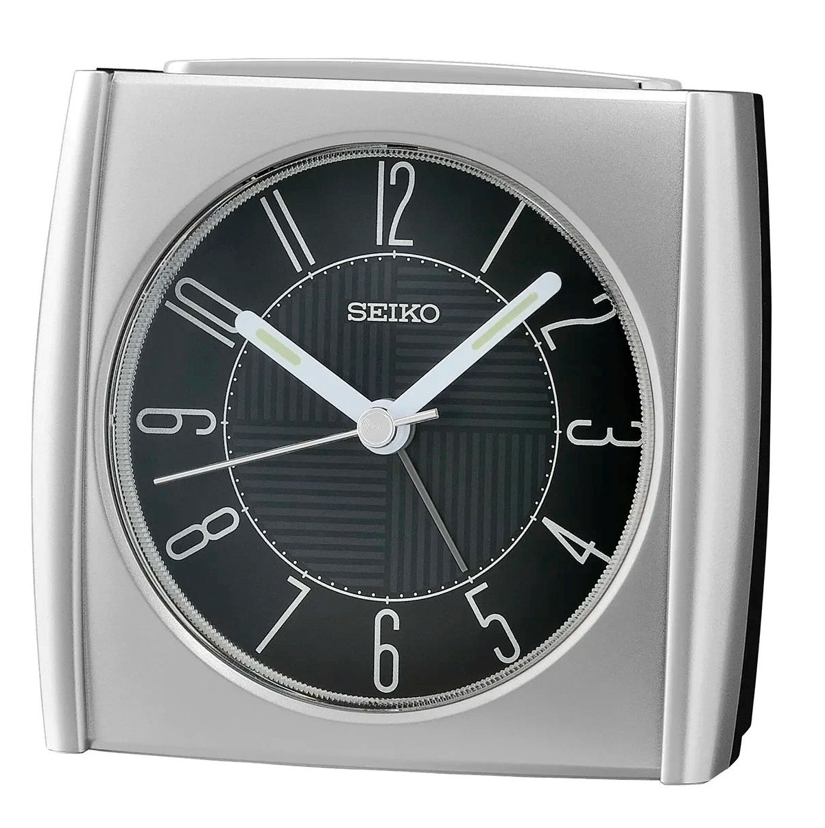 Budzik Seiko QHE205S 9 cm srebrny metalik – Elegancja i funkcjonalność w Twoim domu