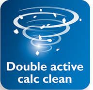 Podwójny, aktywny system antywapienny zapobiega osadzaniu się kamienia